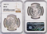 1889 S Morgan Silver Dollar (NGC) MS62.