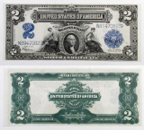 1899 $2 Silver Certificate Note.