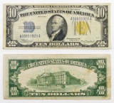 1934-A $10 Silver Certificate (North African) Note.