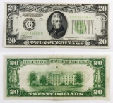 Star Note: 1934 $20 Federal Reserve Note.
