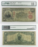 1902 $10 National Currency Note - Red Seal - Elgin, Illinois (PMG) Choice Fine 15.