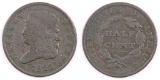 1825 Classic Head Half Cent.