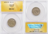 1913 P Ty.1 Buffalo Nickel (ANACS) MS63.