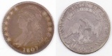 1807 Capped Bust Silver Half Dollar.