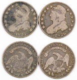 Group of (2) Capped Bust Silver Half Dollars.