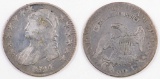1824 Capped Bust Silver Half Dollar.