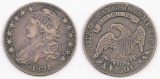 1831 Capped Bust Silver Half Dollar.