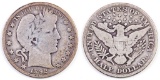 1892 O Barber Silver Half Dollar.