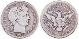 1896 S Barber Silver Half Dollar.