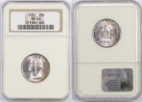 1932 P Washington Silver Quarter (NGC) MS64.