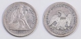 1859 O Seated Liberty Dollar.