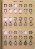 Group of (67) Barber Silver Dimes in Dansco Album 7121.