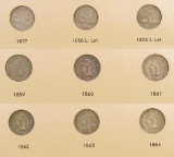 Group of (9) Flying Eagle & Indian Head Cents.