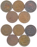 Group of (5) Indian Head Cents.