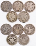 Group of (5) Barber Silver Quarters.