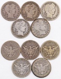 Group of (5) Barber Silver Quarters.