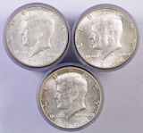 Group of (60) 1964 D Kennedy Silver Half Dollars.