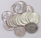 Group of (20) Kennedy Silver Half Dollars.