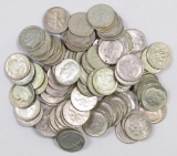Group of (100) Roosevelt Silver Dimes.