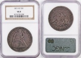 1871 CC Seated Liberty Dollar (NGC) VG8.