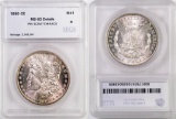 1890 CC Morgan Silver Dollar (SEGS) MS63 details.