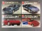 Group of 4 Corvette Scale Model Car Kits