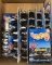 Partially Full Shipping Box of Hot Wheels Die-Cast Vehicles in Original Packaging