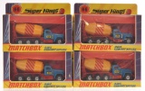 Group of 4 Matchbox Super Kings K-6 GMC Cement Mixer in Original Boxes