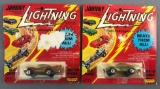 Group of 2 Topper Toys Johnny Lightning Custom Turbine Die-Cast Cars in Original Packaging