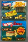 Group of 2 Hot Wheels Promo Sets Die-Cast Vehicles in Original Packaging