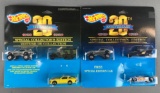 Group of 2 Hot Wheels 20th Anniversary Gift Sets Die-Cast Vehicles in Original Packaging