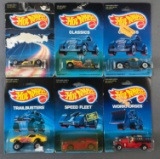 Group of 6 Hot Wheels Die-Cast Vehicles in Original Packaging