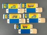 Group of 5 Matchbox E Type Boxes