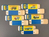 Group of 5 Matchbox E Type Boxes