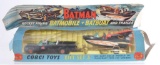 Corgi Toys Batman Batmobile and Batboat Die-Cast Vehicles with Original Box