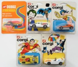 Group of 5 Corgi Junior DC Comics Die-Cast Vehicles in Original Packaging