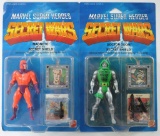 Group of 2 Marvel Super Heroes Secret Wars Action Figures in Original Packaging