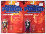 Group of 2 Mattel Captain Power Action Figures in Original Packaging