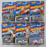 Group of 6 Japanese Market Hot Wheels Bandi Die-Cast Vehicles in Original Packaging