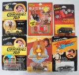 Group of 6 ERTL and Road Champs TV and Movie Die-Cast Vehicles in Original Packaging