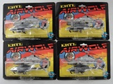 Group of 4 ERTL Air Wolf Die-Cast Helicopters in Original Packaging