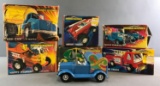 Group of 6 Vintage Zoomer-Boomer Vehicles in Original Boxes