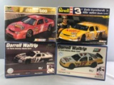 Group of 4 NASCAR Scale Model Car Kits in Original Boxes