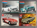 Group of 4 Corvette Scale Model Kits