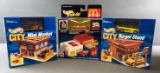 Group of 15 Hot Wheels Sto and Go and City Play Sets In Original Packaging