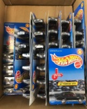 Partially Full Shipping Box of Hot Wheels Die-Cast Vehicles in Original Packaging