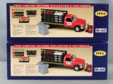 Group of 2 Mobil 1996 Edition Collectors Toy Truck in Original Packaging