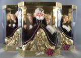 Group of 3 Mattel Holiday Barbies in Original Packaging