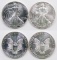 Group of (2) American Silver Eagles 1oz. .999 Silver.