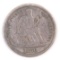 1876 S Seated Liberty Silver Dime.